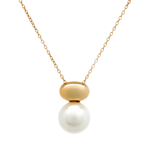 Sybella Necklaces Silver / Gold Sybella TAMSIN White Pearl Necklace
