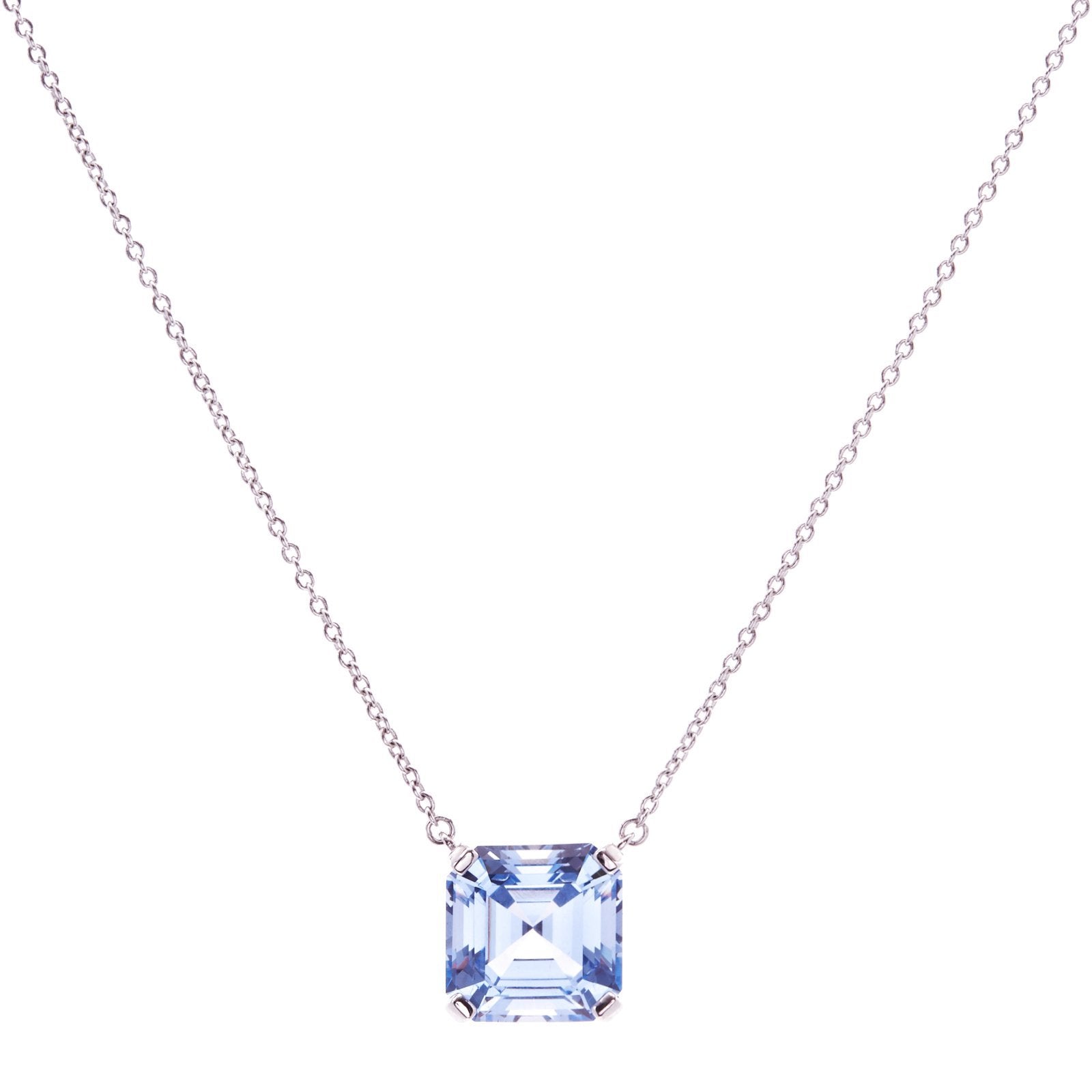 Sybella Necklaces Sybella Clear blue pendant necklace