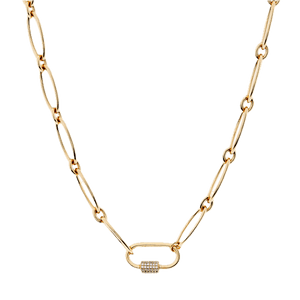 Sybella Necklaces Yellow Gold Sybella Aubrey Link Necklace