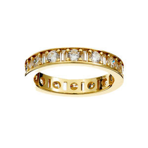 Sybella Rings Clear / 7 Sybella Sophia Gold eternity band