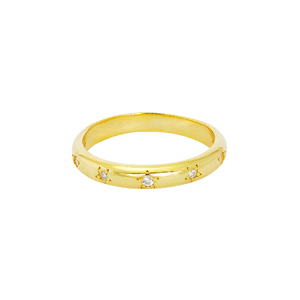 Duo Jewellery Rings Yellow Gold / 7 Duo Starburst ring