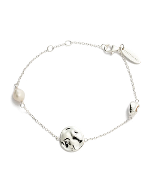 Kirstin Ash tidal pearl bracelet sterling silver front 1
