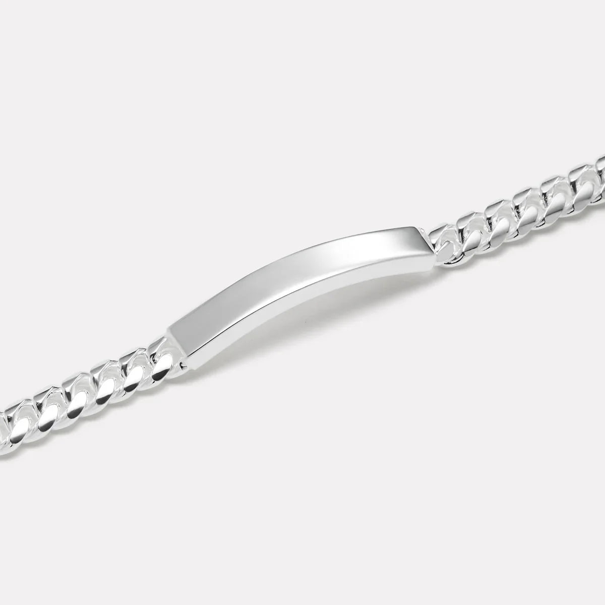 Najo Bracelets Najo Cuban Men’s ID Chain Bracelet – Sterling Silver