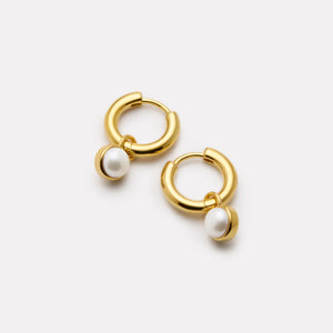Najo Earrings Najo Heavenly Pearl Earrings – Sterling Silver & Gold Plated