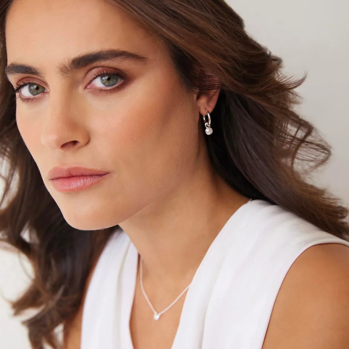 Najo Earrings Najo Heavenly Pearl Earrings – Sterling Silver & Gold Plated
