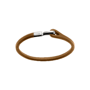 Najo Bracelets Tan / 21cm Najo Kinship Men’s Leather and Steel Bracelet
