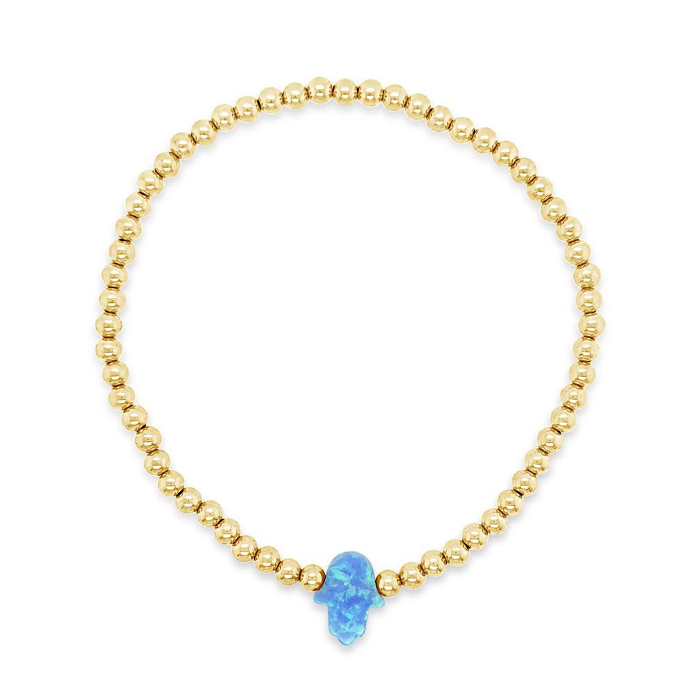 Duo Jewellery Bracelets Duo Gold Hamsa Opalite Bracelet