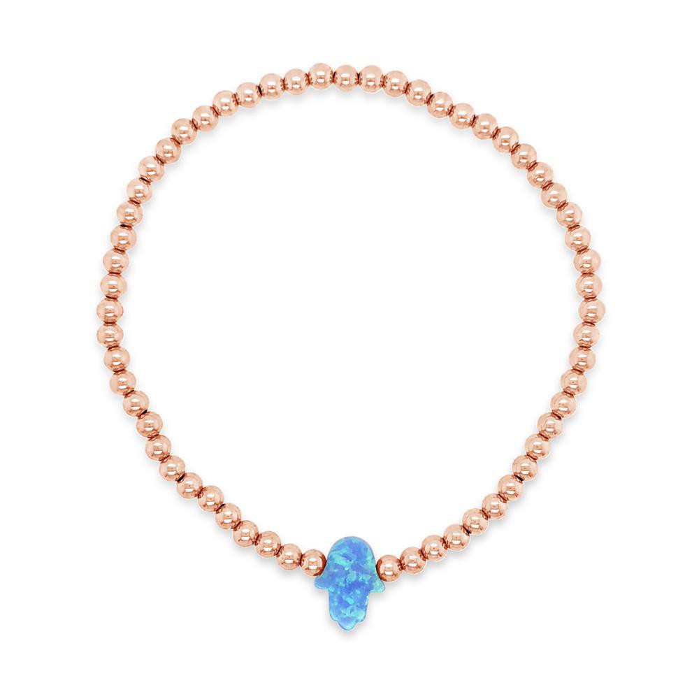 Duo Jewellery Bracelets Duo Rose Gold Hamsa Opalite Bracelet