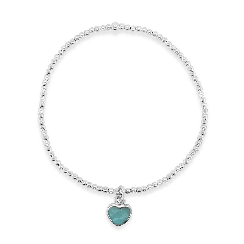 Duo Jewellery Bracelets Duo small turquoise heart bracelet