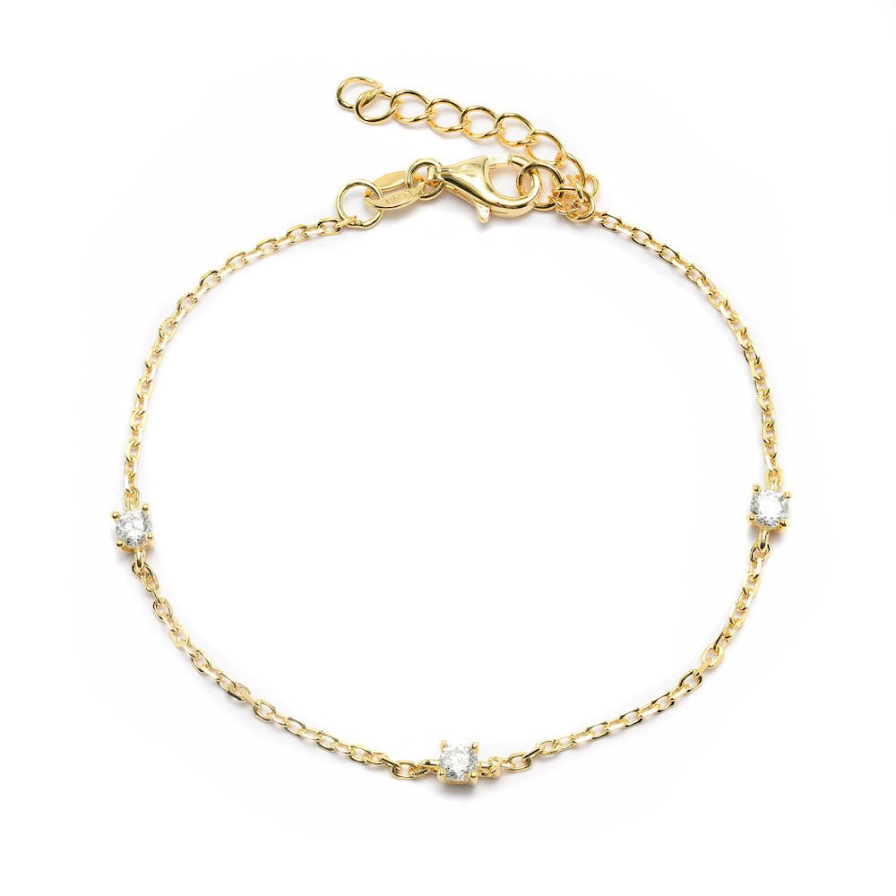 Duo Jewellery Bracelets Duo Three Stone Bracelet