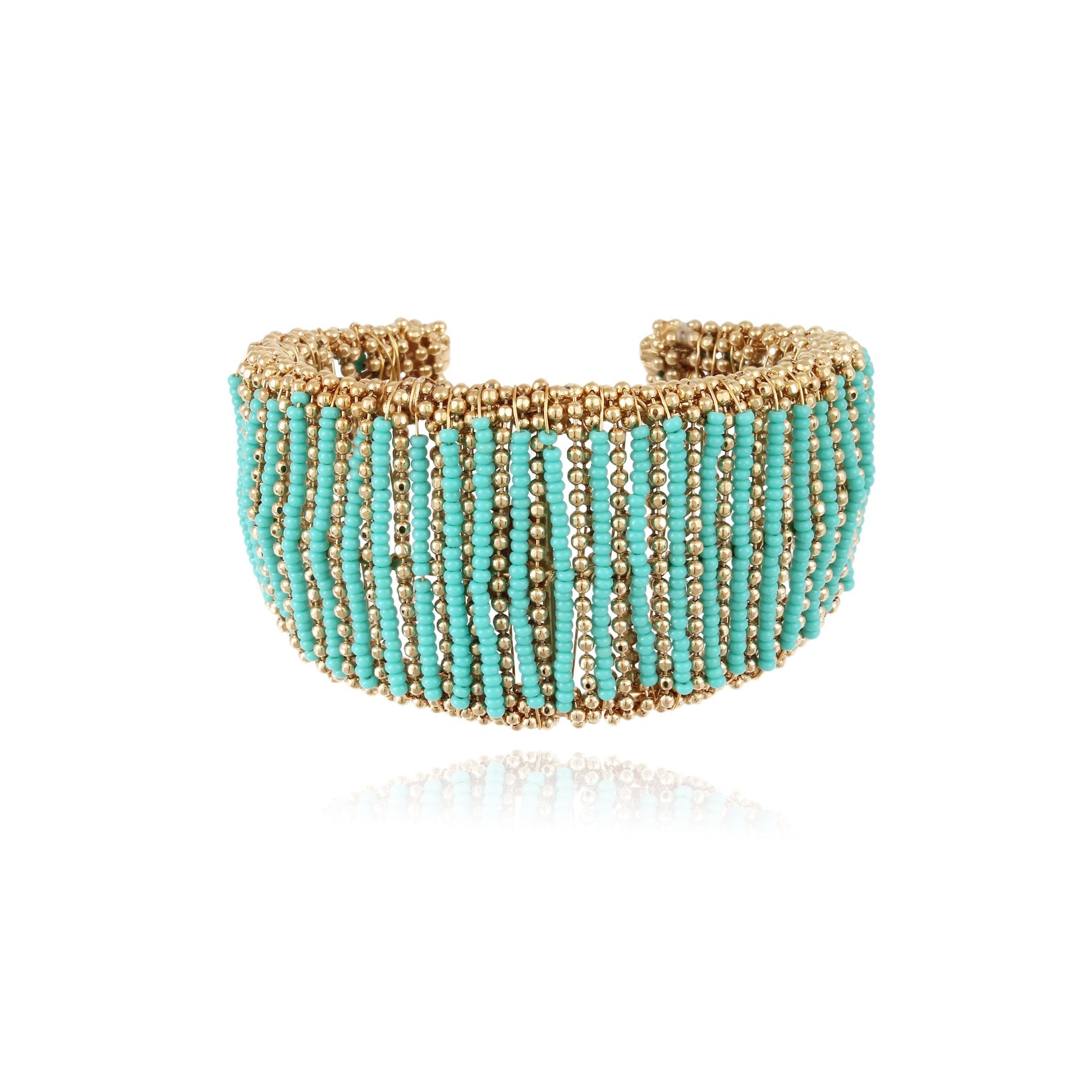 Duo Jewellery Bracelets Yellow Gold Gas Izzia Cuff