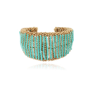 Duo Jewellery Bracelets Yellow Gold Gas Izzia Cuff