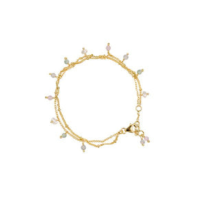 Duo Jewellery Bracelets Yellow Gold Lilac Bracelet