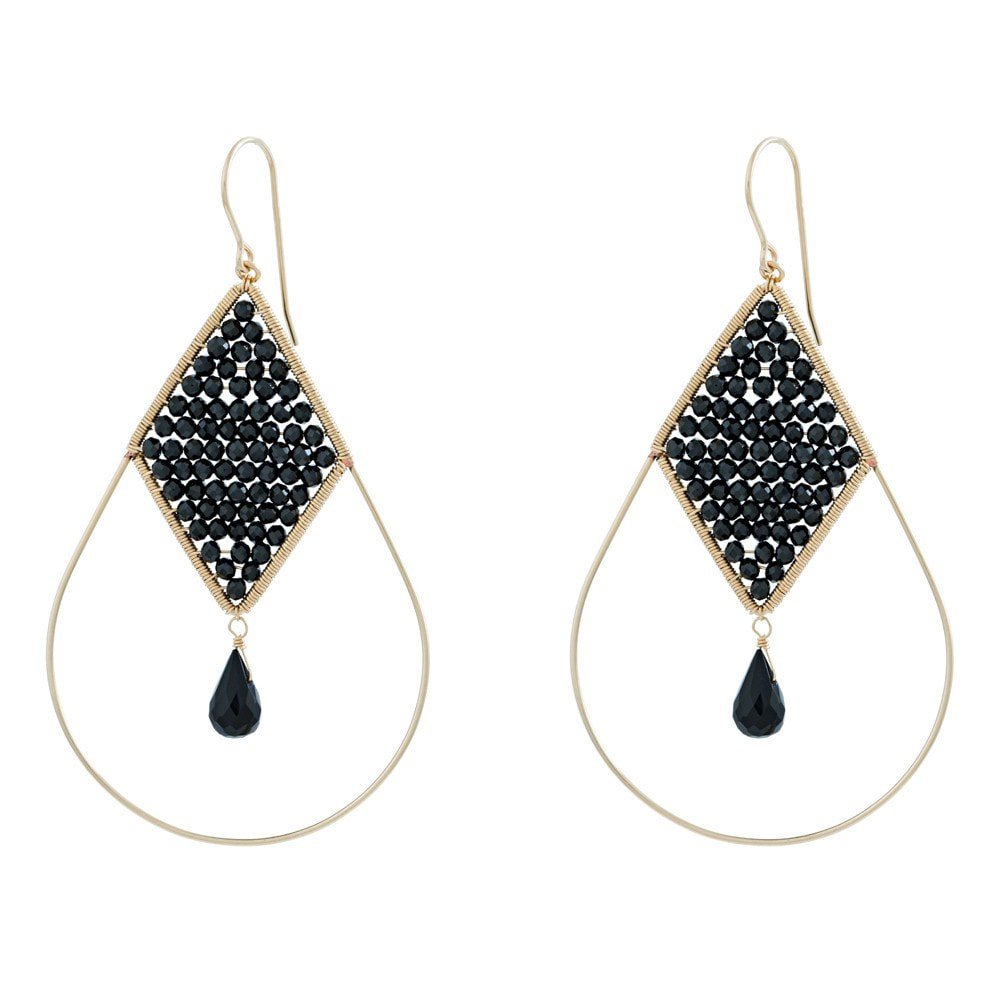 Duo Jewellery Earrings Black Spinel Duo Catherine Earrings