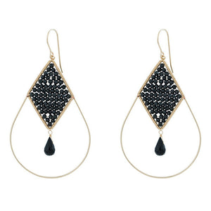 Duo Jewellery Earrings Black Spinel Duo Catherine Earrings