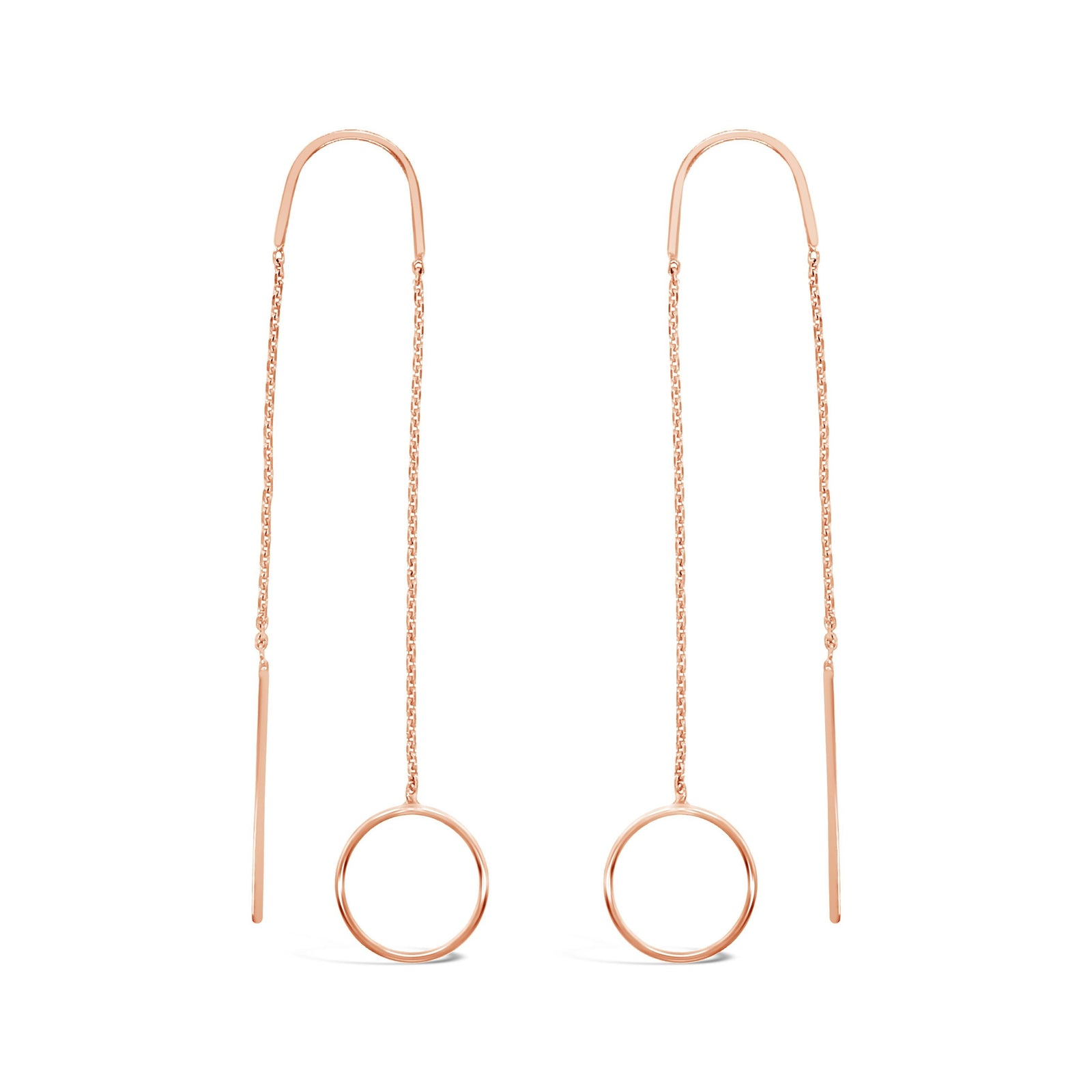 Duo Jewellery Earrings Duo circle thread earrings