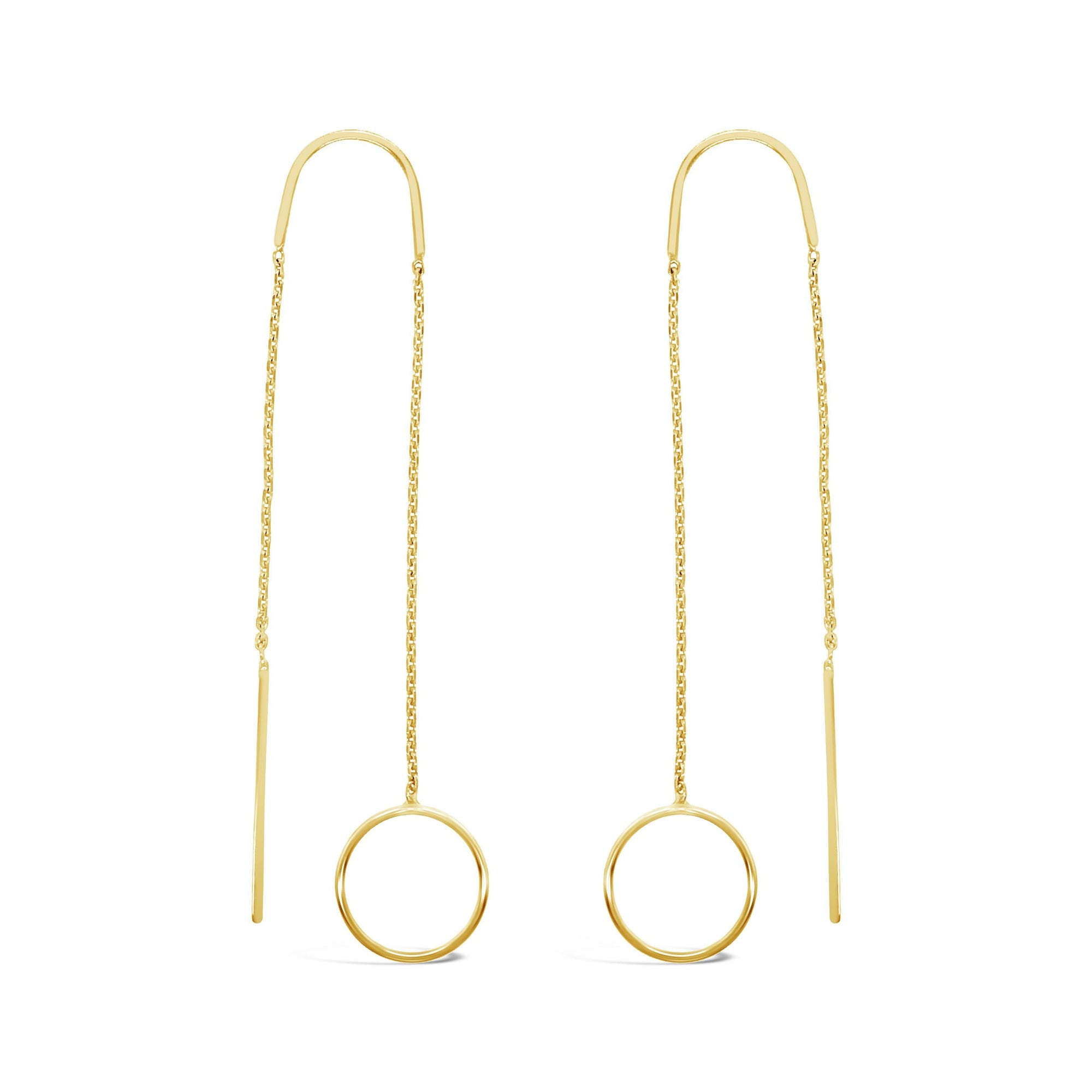 Duo Jewellery Earrings Duo circle thread earrings
