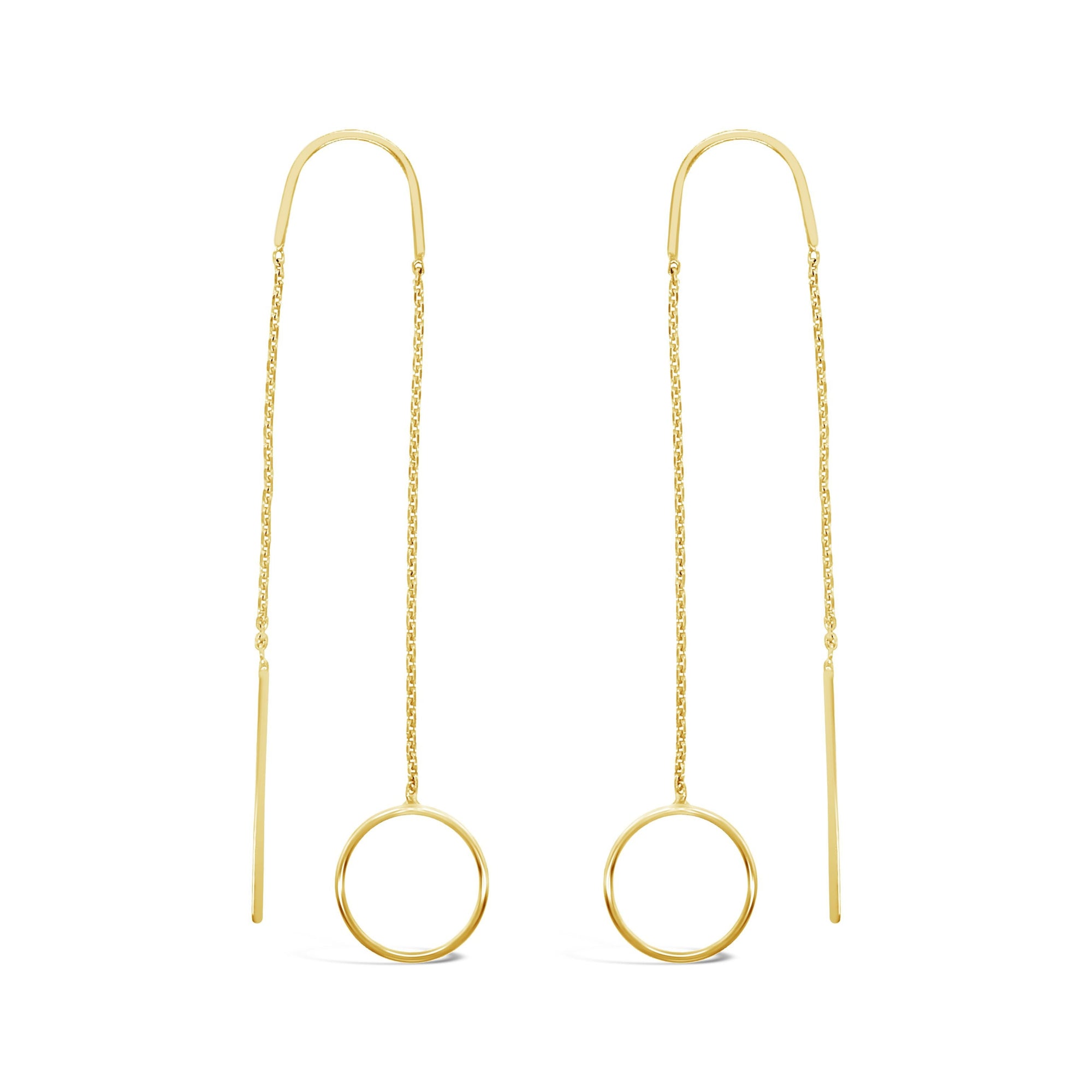 Duo Jewellery Earrings Duo circle thread earrings