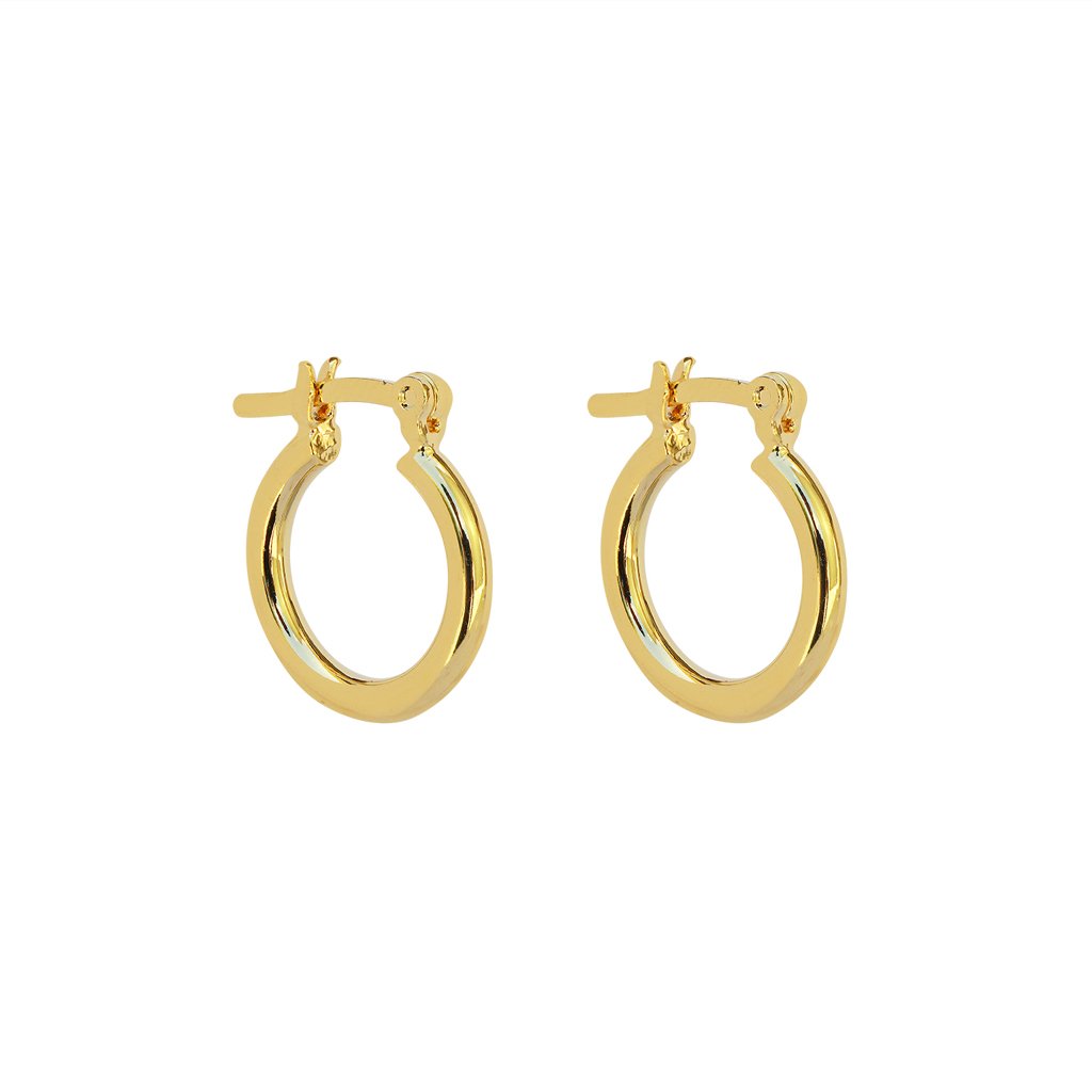 Duo Jewellery Earrings Duo classic gold hoop earrings