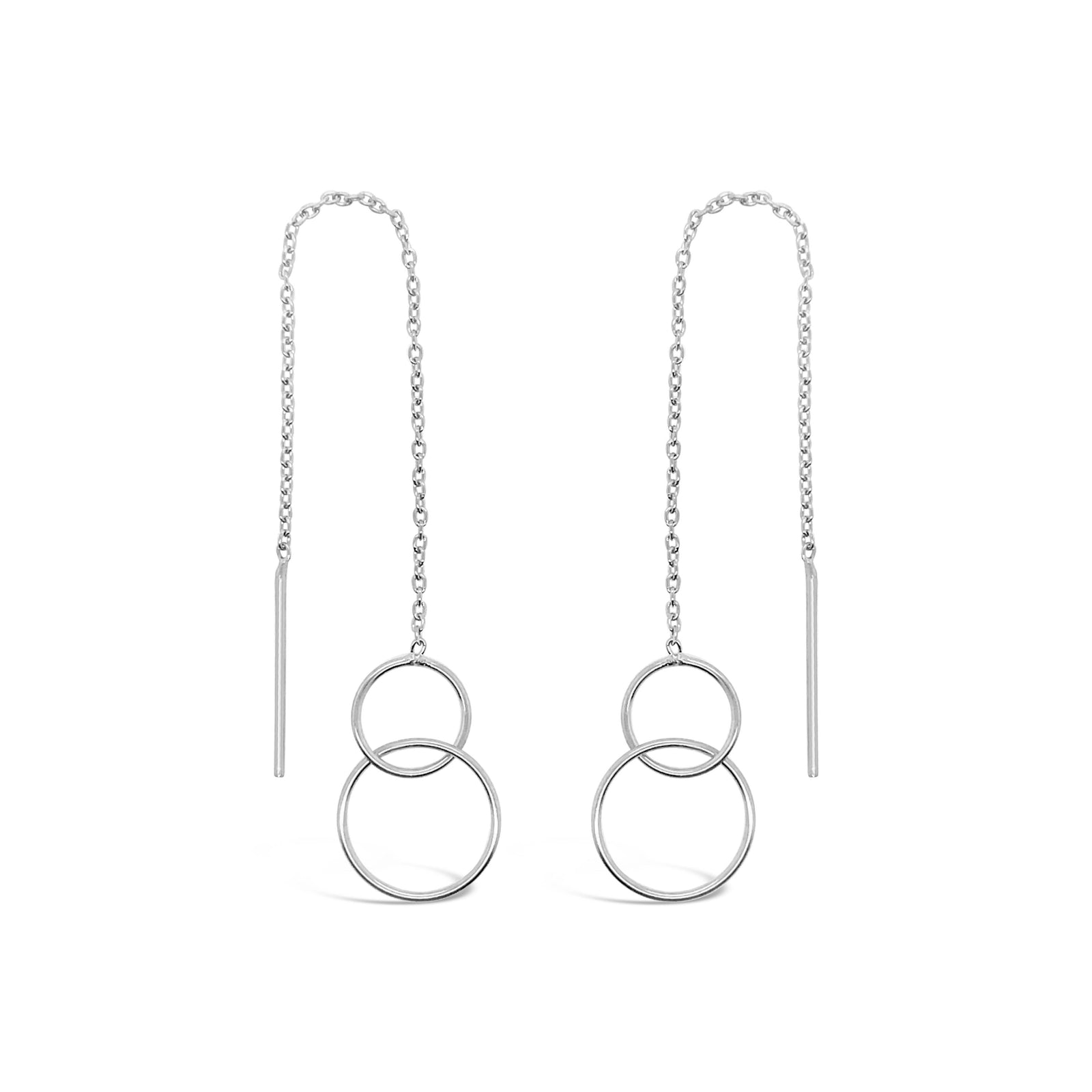 Duo Jewellery Earrings Duo double circle thread earrings