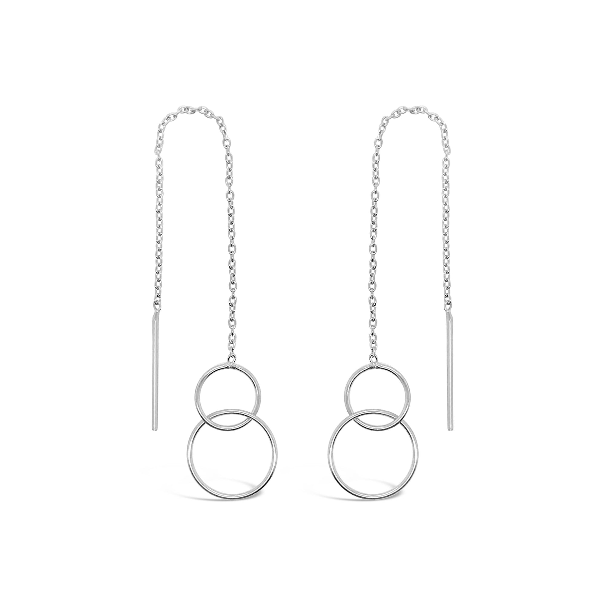 Duo Jewellery Earrings Duo double circle thread earrings