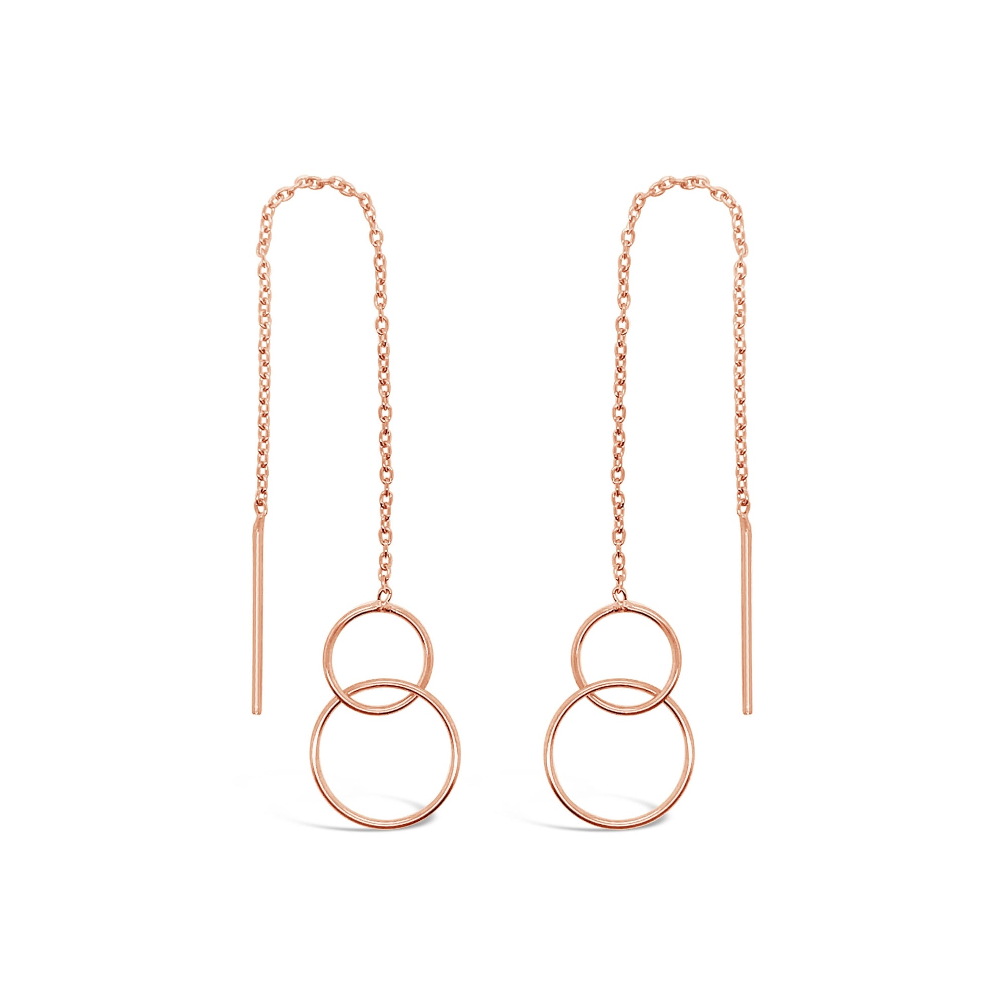 Duo Jewellery Earrings Duo double circle thread earrings