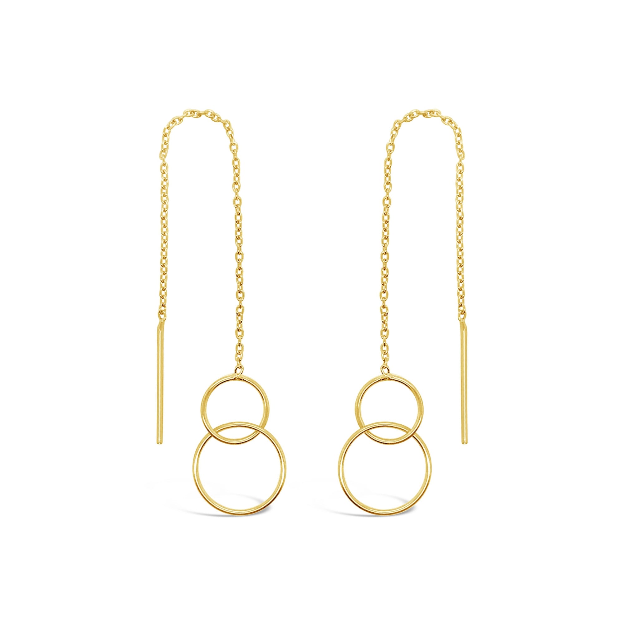 Duo Jewellery Earrings Duo double circle thread earrings