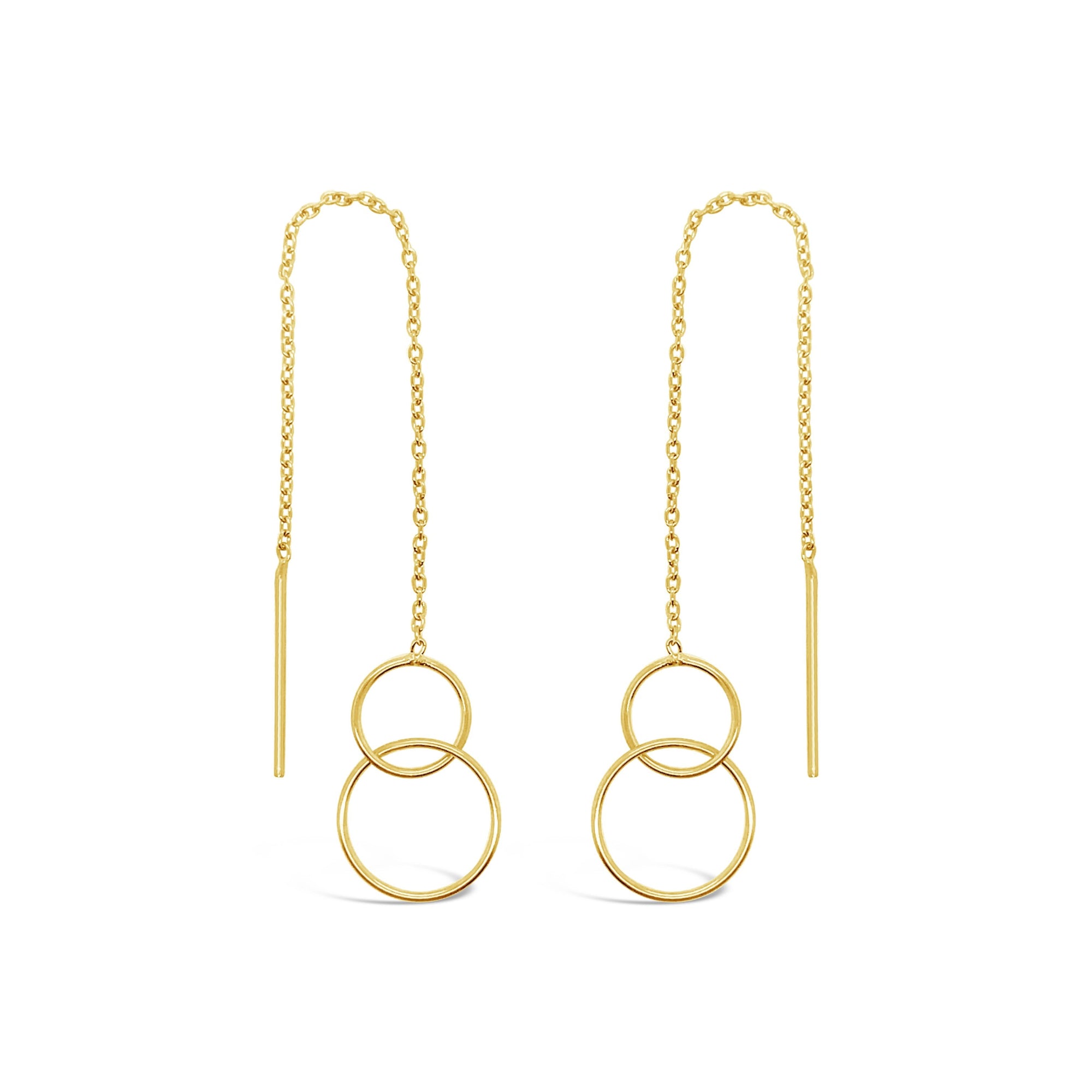 Duo Jewellery Earrings Duo double circle thread earrings