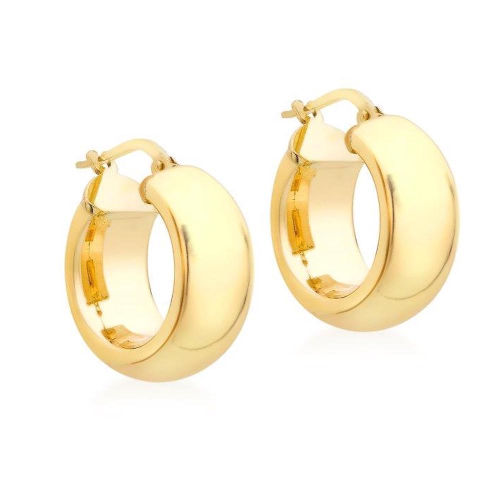 Duo Jewellery Earrings DUO FINE 9 CT YELLOW GOLD 18MM HOOP EARRINGS