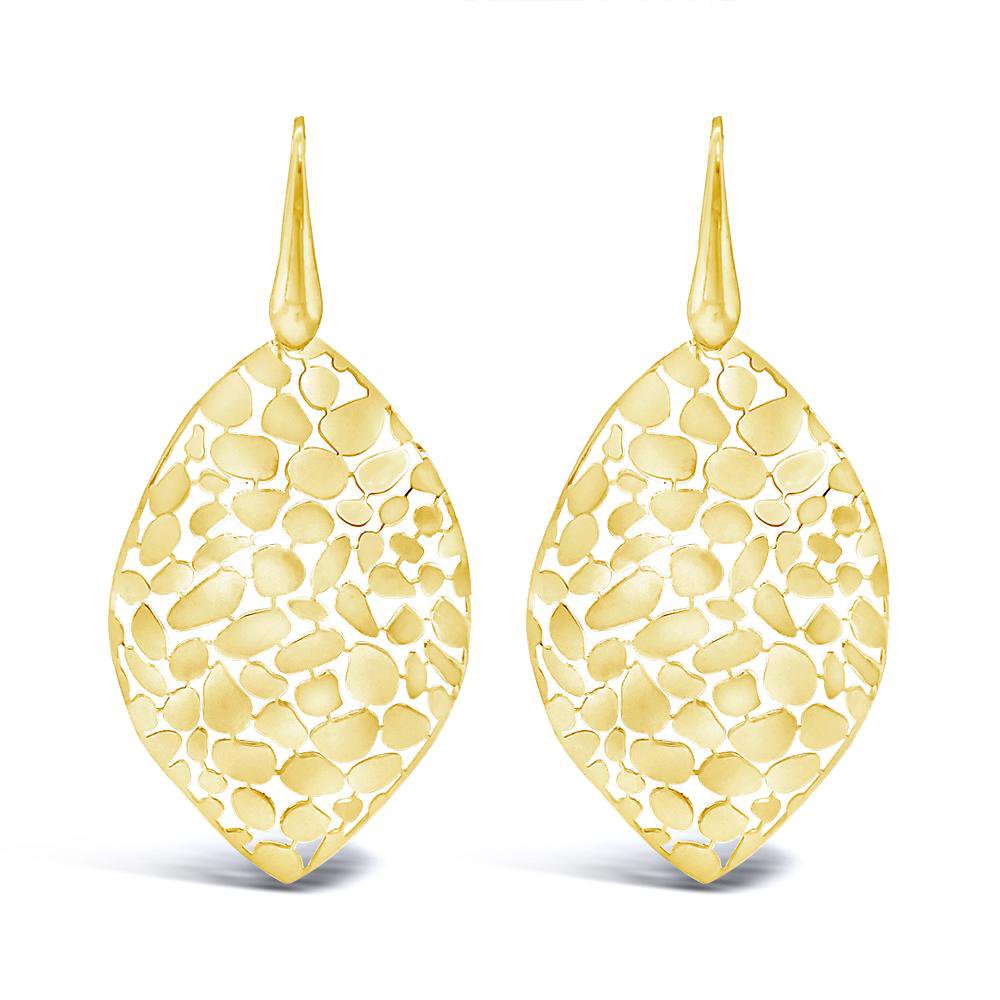 Duo Jewellery Earrings Duo Gold Pebble Earrings