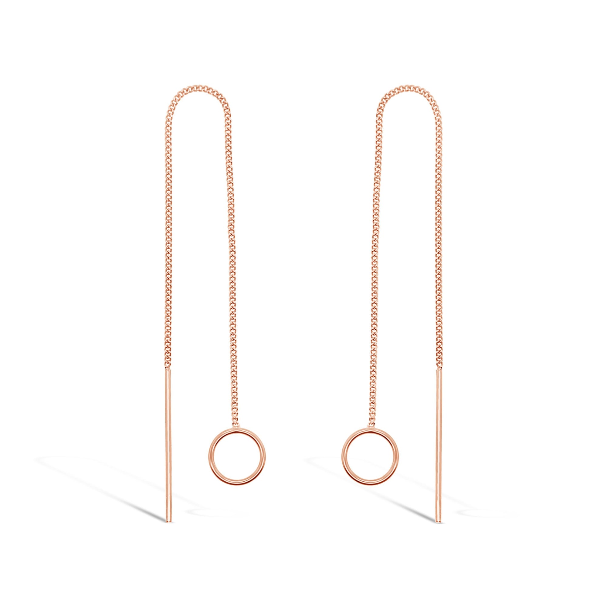 Duo Jewellery Earrings Duo small circle thread earrings