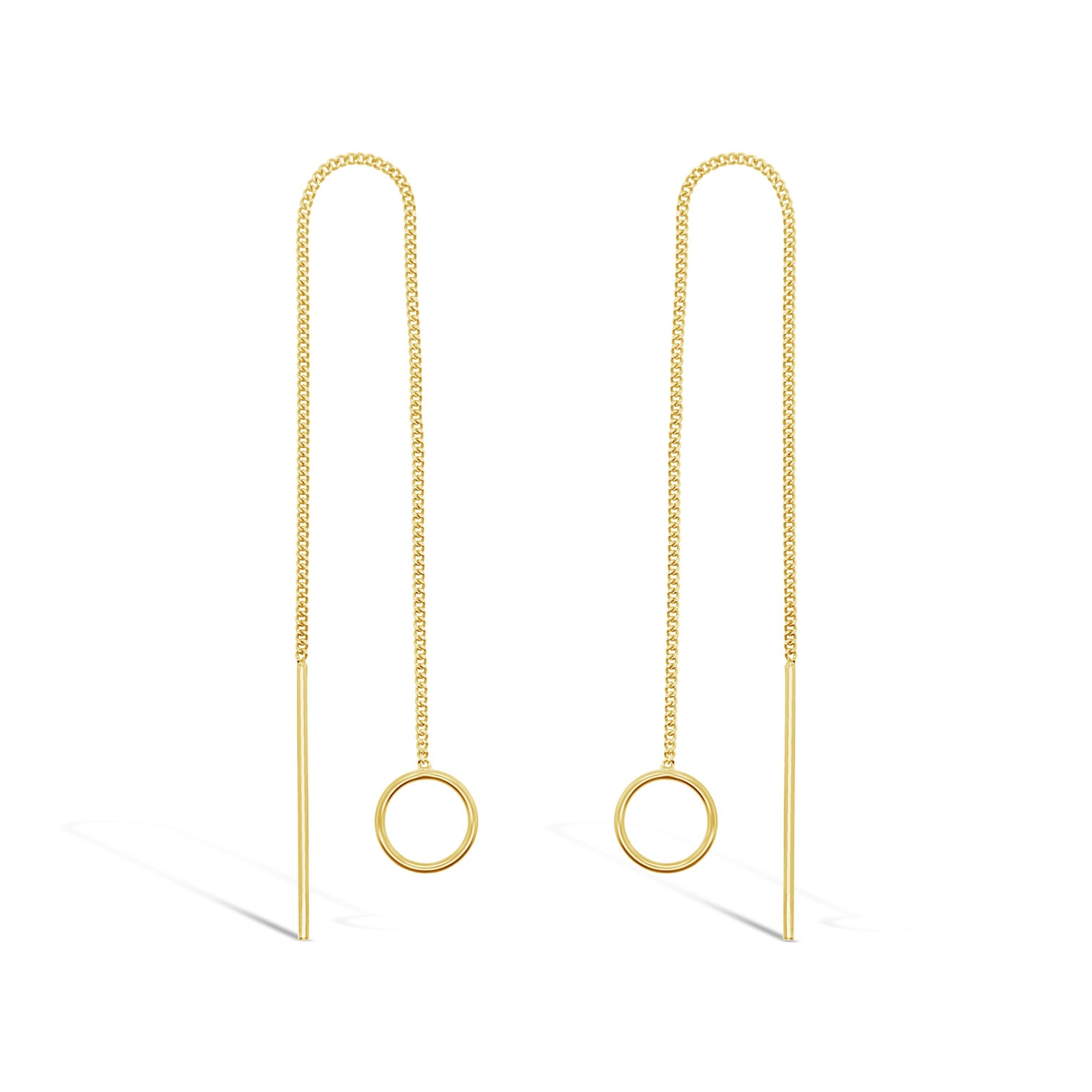Duo Jewellery Earrings Duo small circle thread earrings