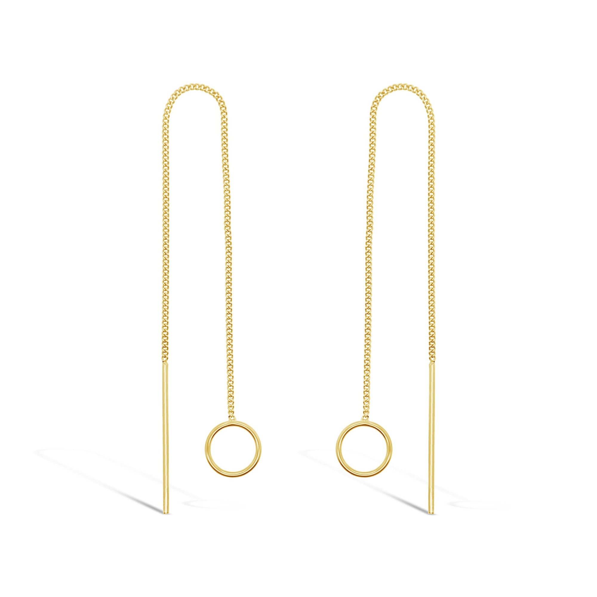 Duo Jewellery Earrings Duo small circle thread earrings