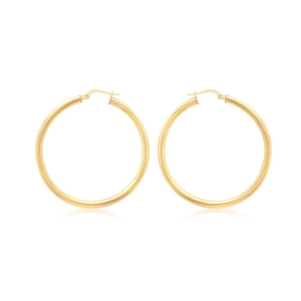 9ct solid gold hoop cheap earrings