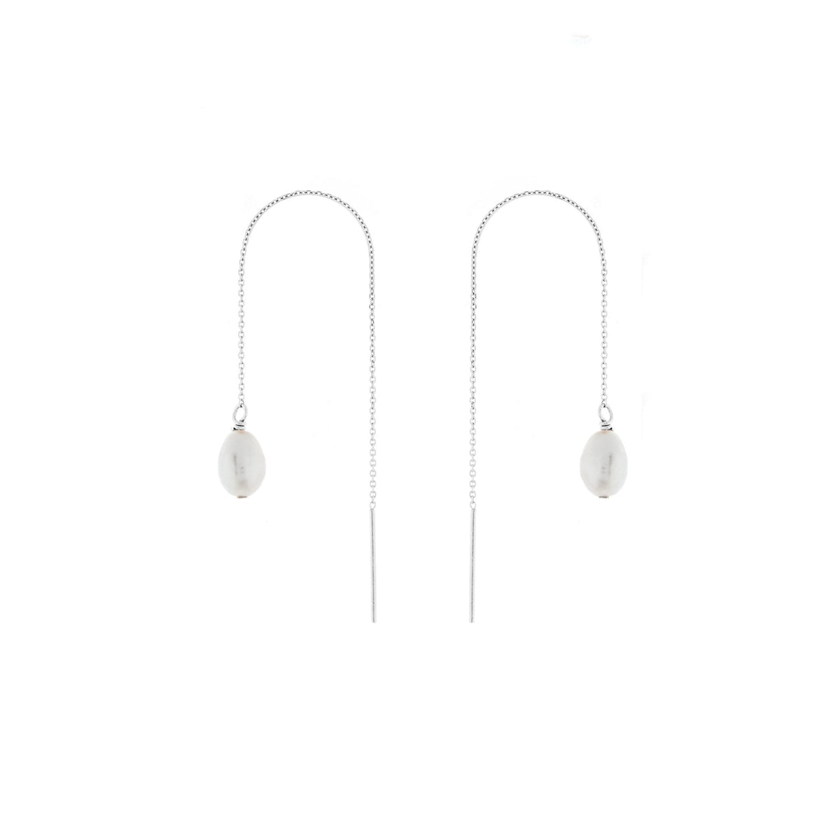 Duo Jewellery Earrings Duo thread pearl earrings