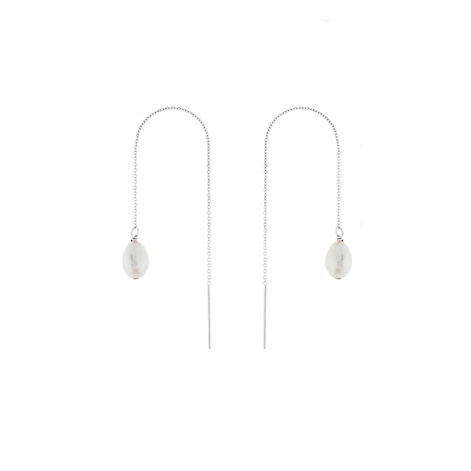 Duo Jewellery Earrings Duo thread pearl earrings