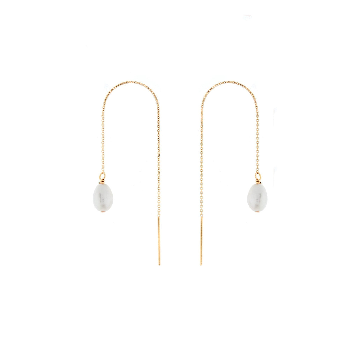 Duo Jewellery Earrings Duo thread pearl earrings