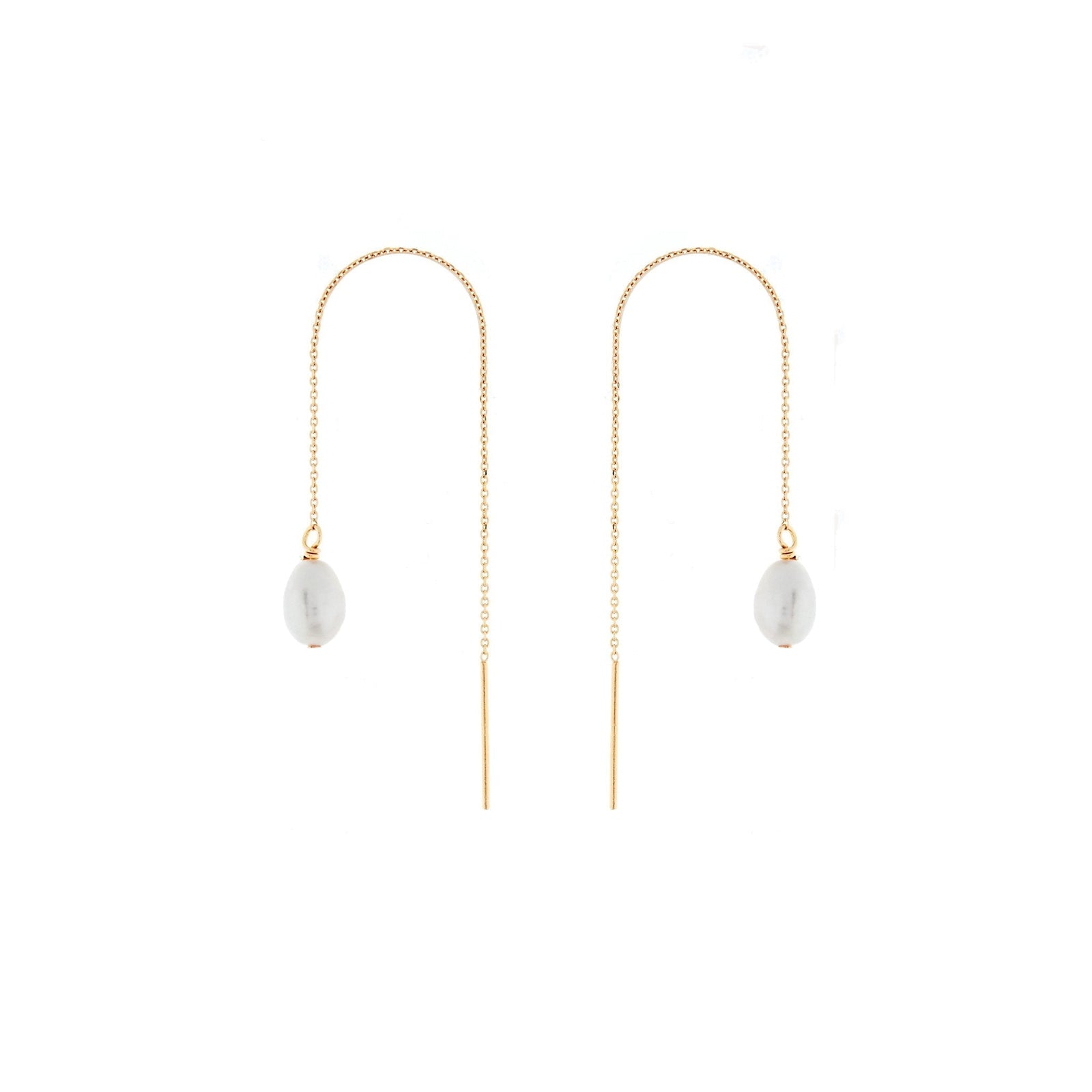 Duo Jewellery Earrings Duo thread pearl earrings