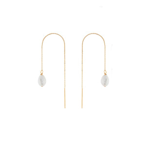 Duo Jewellery Earrings Duo thread pearl earrings