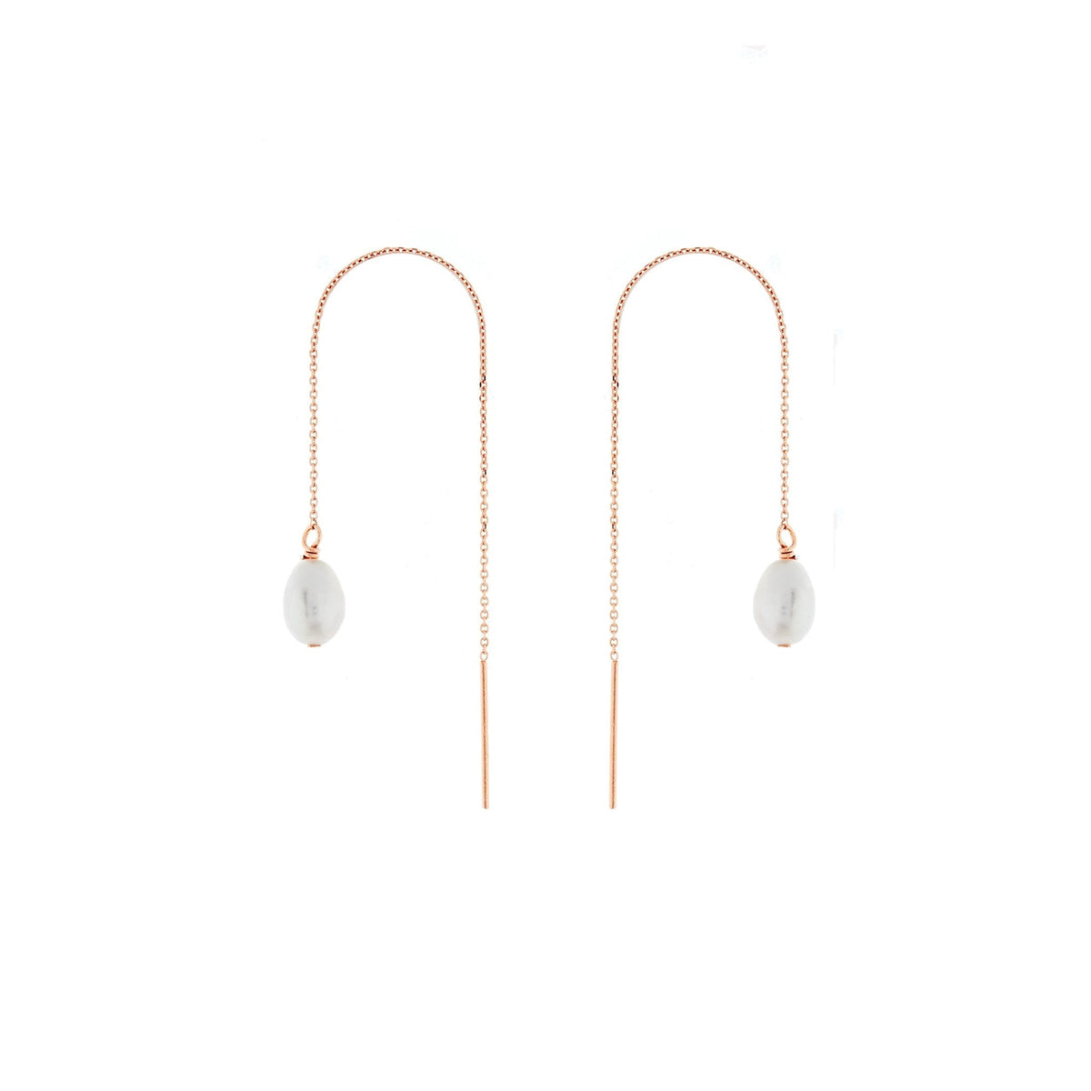 Duo Jewellery Earrings Duo thread pearl earrings