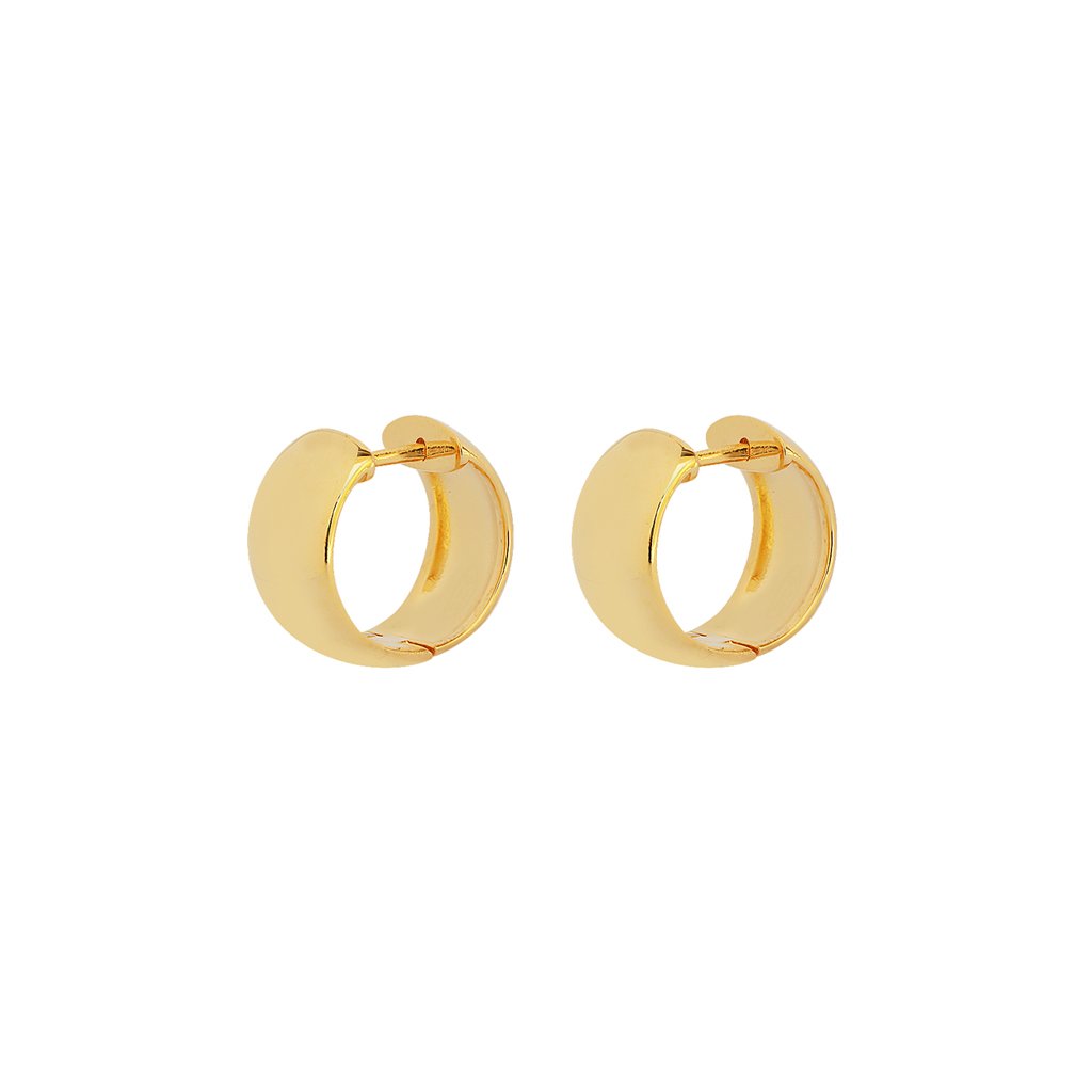 Duo Jewellery Earrings Duo wide huggie earrings