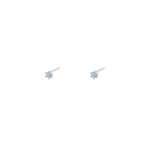 Duo Jewellery Earrings Silver / Blue Duo tiny stud earrings