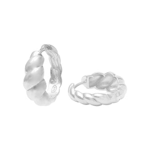 Duo Jewellery Earrings Silver Duo Detailed hoop earrings