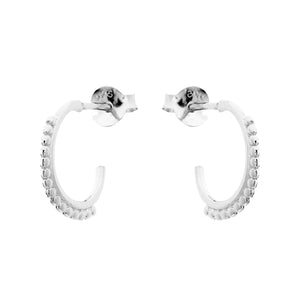 Duo Jewellery Earrings Silver Duo Indiana Hoops Earrings