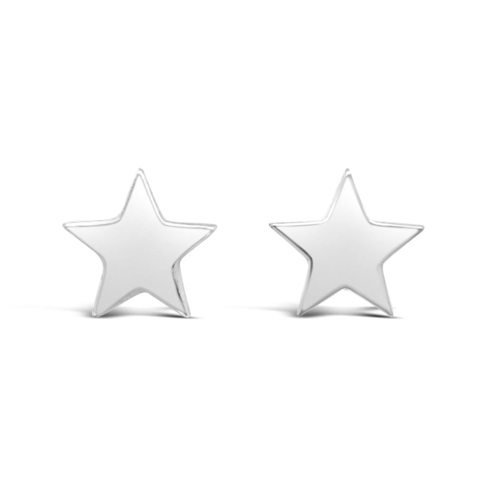 Duo Jewellery Earrings Silver Duo Small Star Stud Earrings