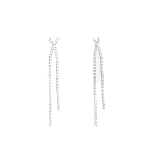 Duo Jewellery Earrings Silver Kris Kross Earrings