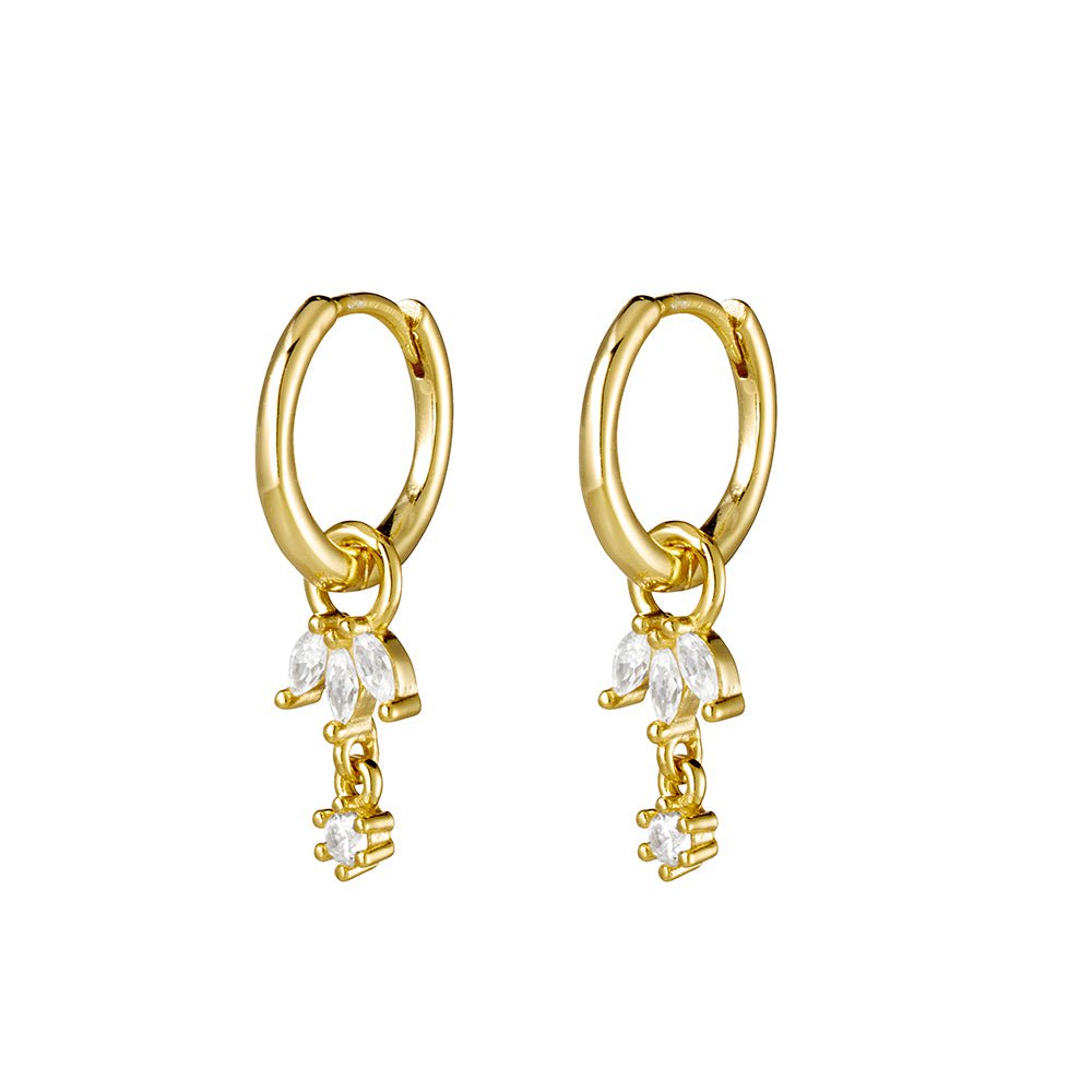 Duo Jewellery Earrings Yellow Gold Betty  Drop Earrings