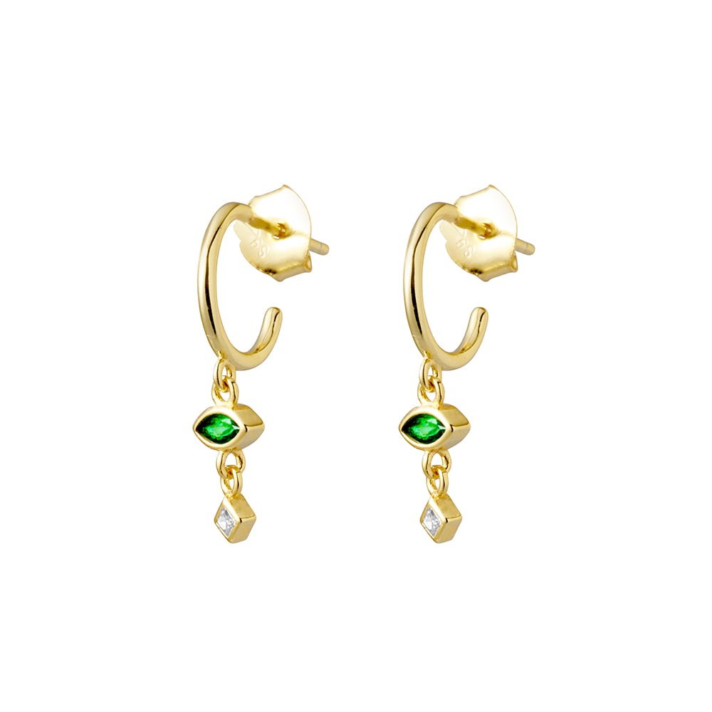 Duo Jewellery Earrings Yellow Gold Bonnie Drop Earrings