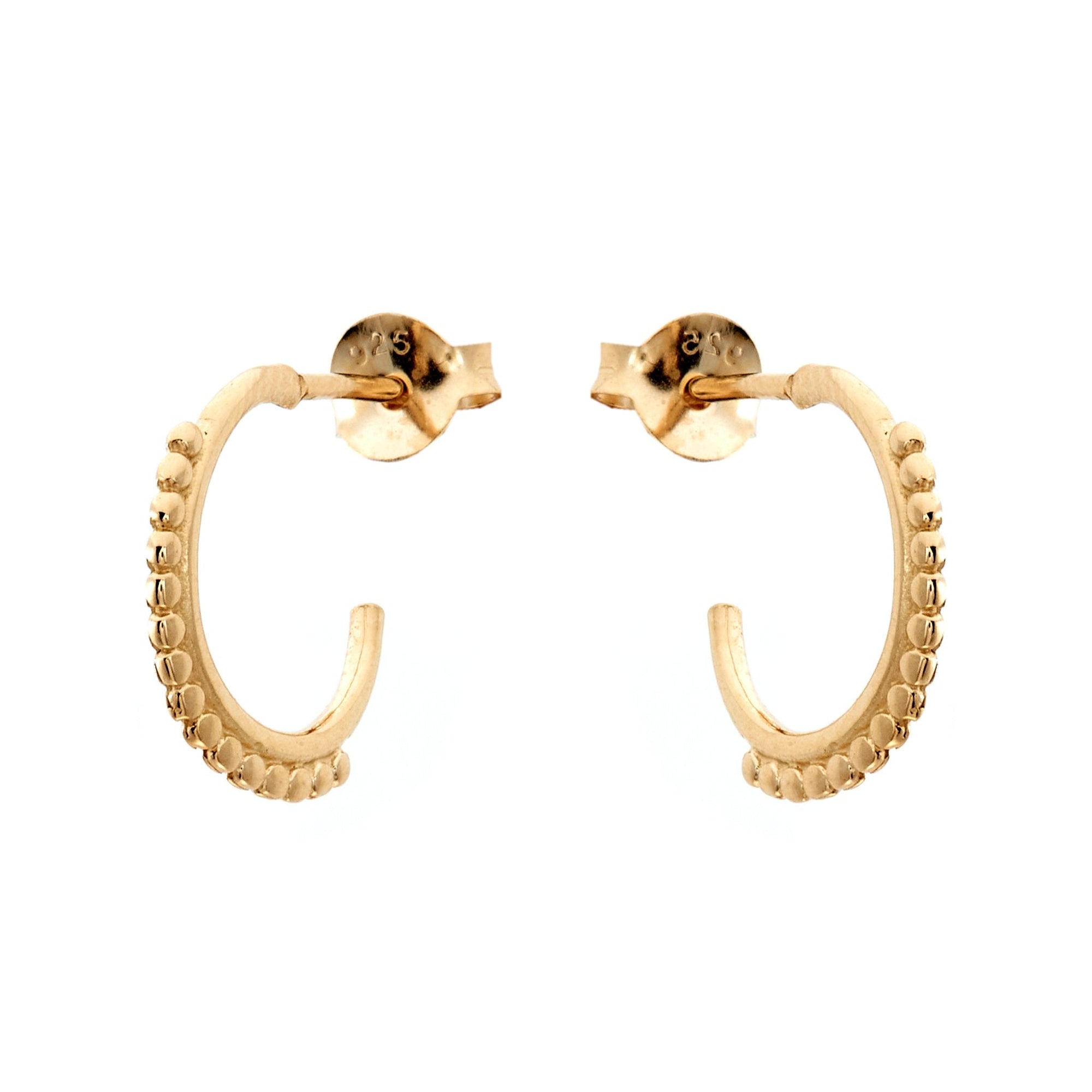 Duo Jewellery Earrings Yellow Gold Duo Indiana Hoops Earrings