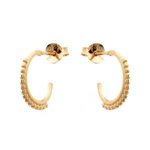 Duo Jewellery Earrings Yellow Gold Duo Indiana Hoops Earrings